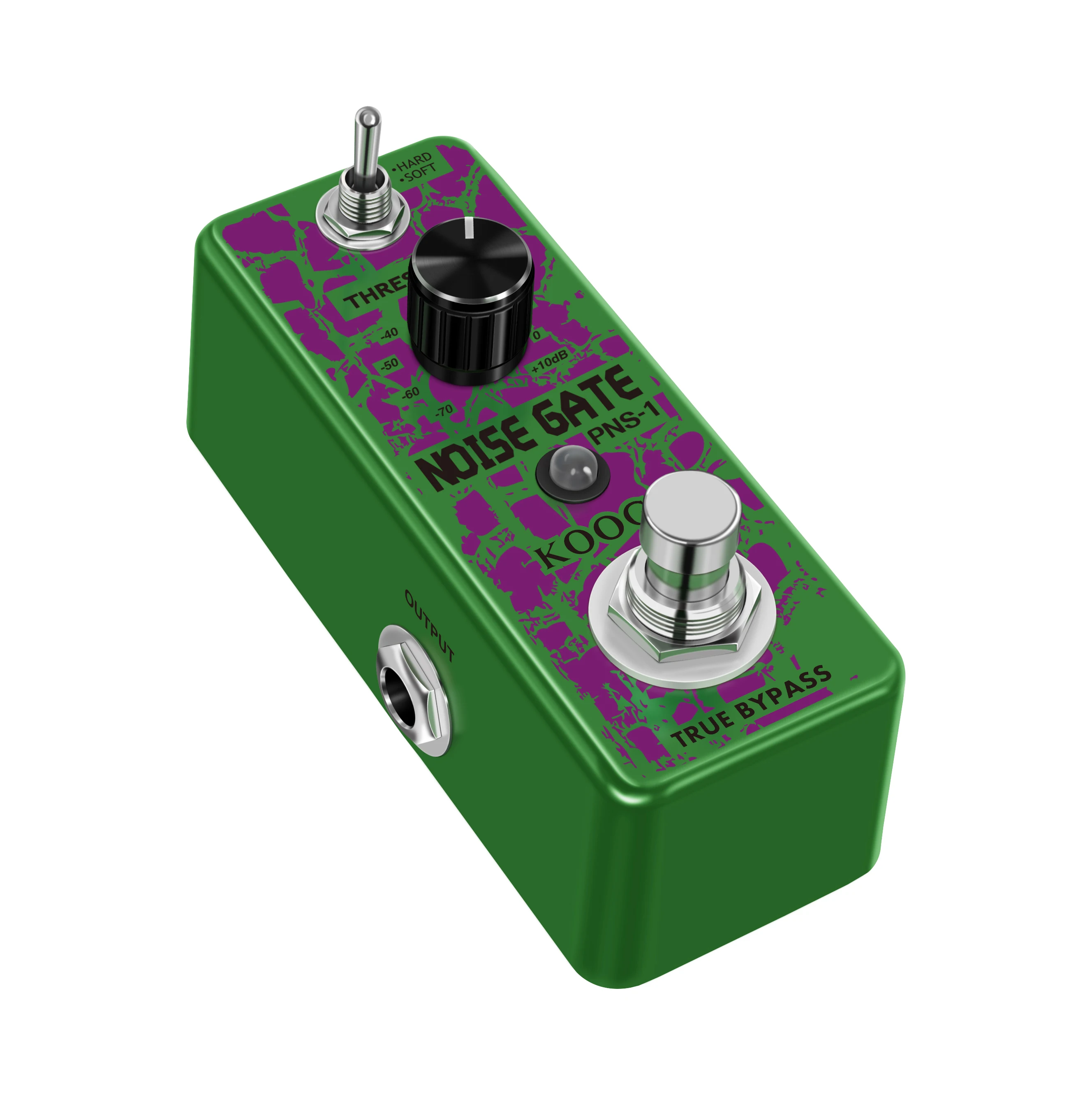 Koogo LEF-319 Guitar Noise Gate Pedal Noise Killer Pedals Noise Suppression Effects For Electric Guitar Hard Soft 2 Modes