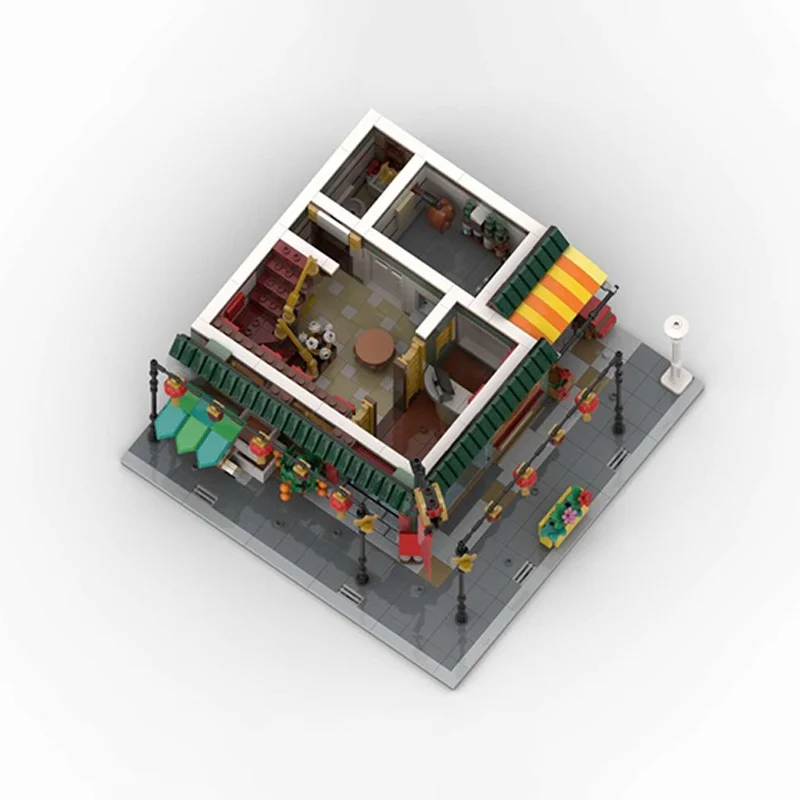 Фото 2174 шт. MOC Семейное воссоединение, модульная модель, строительные блоки, рождественские подарки, сборная игрушка, идея «сделай сам», кирпич для детей на день рождения №2