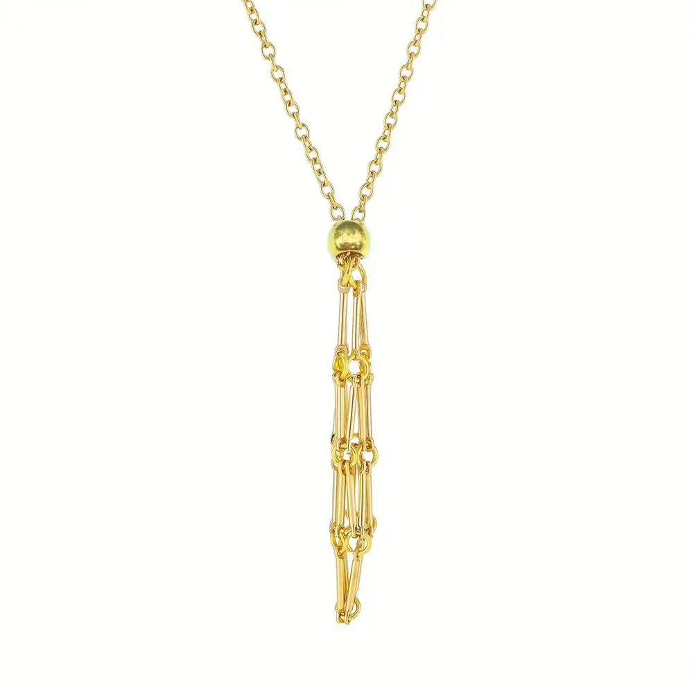 Дизайн из нержавеющей стали кристаллическая клетка ожерелье держатель цепочка