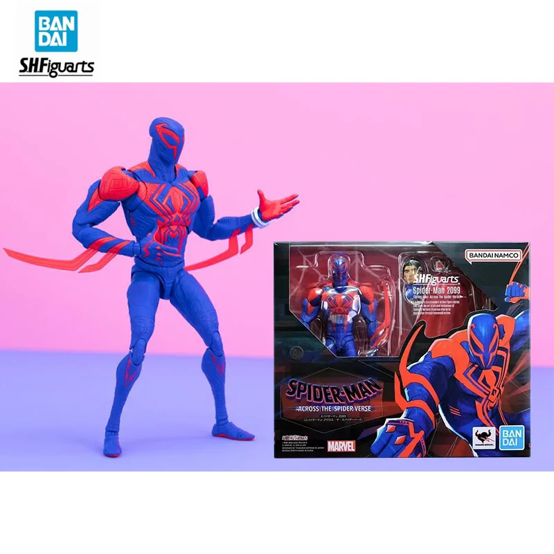Оригинальные фигурки героев мультфильма Bandai Spider-Man Across The Spider-Verse Part One S.H. Фигурки