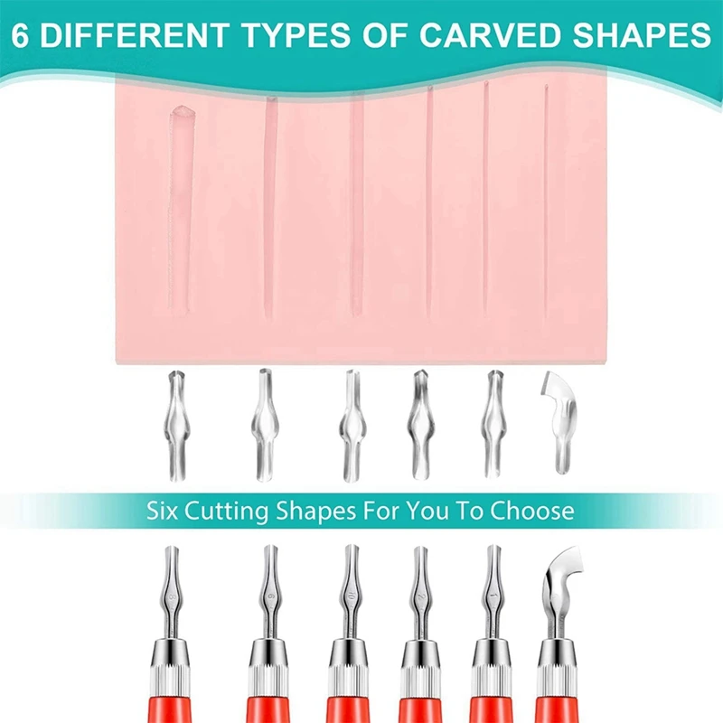Набор для изготовления штампов 3X набор инструментов печати блоков линолеум с 6