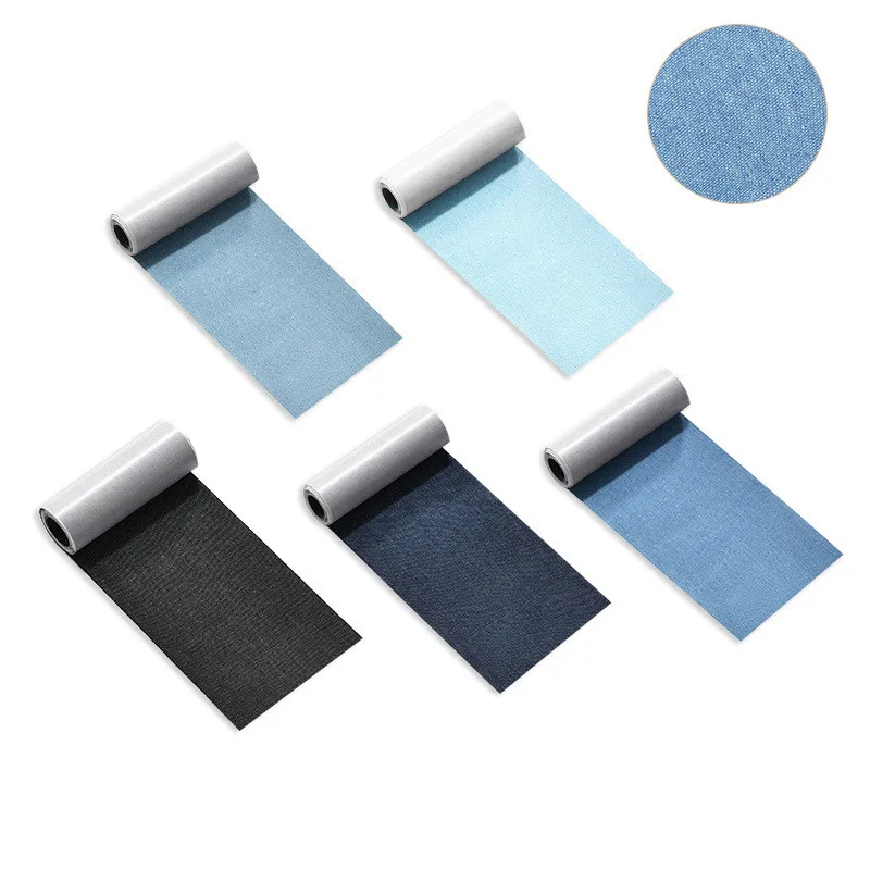 

Patch cloth Denim fabric self-adheive Down jacket Patch sticker Free ironing repair subsidy DIY Garment accessories