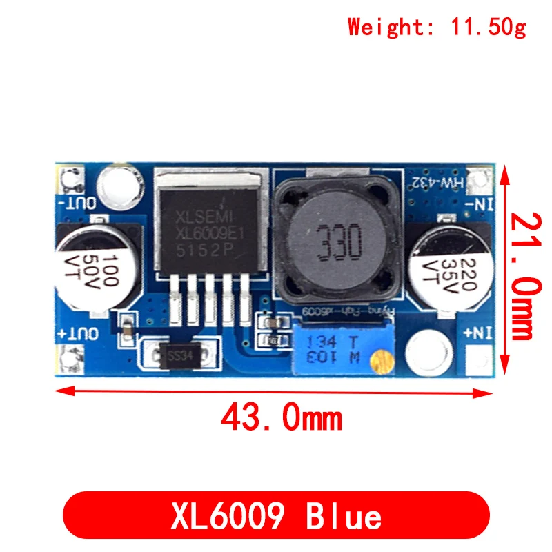 Повышающий преобразователь XL6009/XL6019 4A Регулируемый Модуль питания постоянного