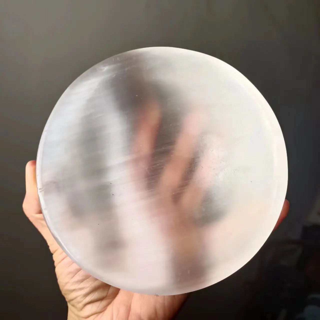 Натуральная Марокканская прозрачная гипсовая чаша кварцевый кристалл минерала