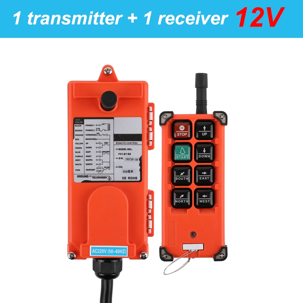 

Новый промышленный пульт дистанционного управления F21-E1B беспроводная электрическая таль 12 В 24 В 36 В 220 В 380 В