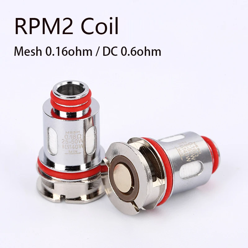 

RPM2 Mesh 0.16ohm Coil DC 0.6ohm MTL Coil Head Core For Smok Nord X/Thallo/Nord 4/IPX80/ SCAR P3/P5/RPM 2/2S Pod Kit