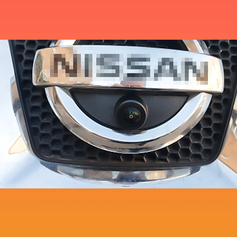 Фото Oput Auto CCD AHD1080P камера ночного видения с логотипом переднего вида для Nissan X-Trail Tatsu Qashqai Livina fairlady Pulsar Cube Armada №4