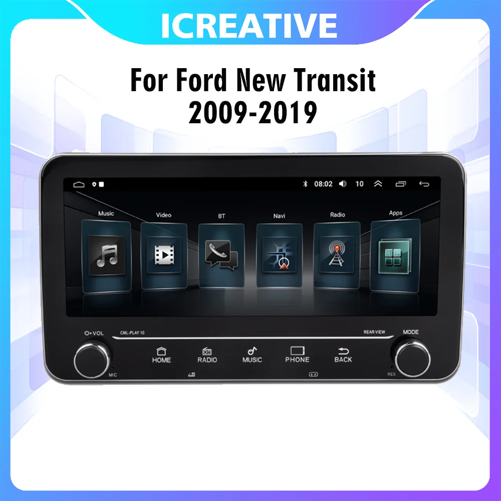 

Car Multimedia Video Player For Ford New Transit 2009-2019 2 Din 10.25 Android Audio FM RDS GPS Navigation Head Unit
