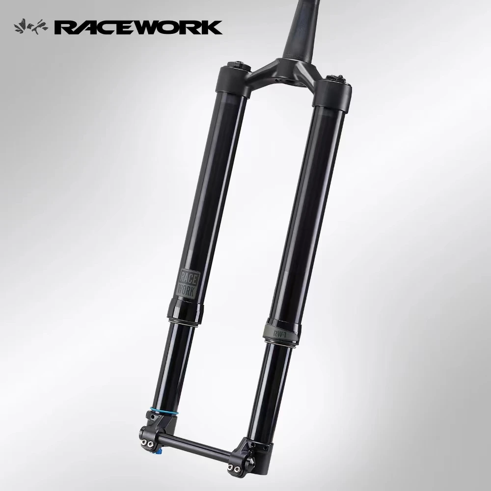 

Racework Mountain Bike Oil And Gas Fork 27.5 /29 inch MTB Air Damping Suspension Bicycle Tapered BOOST 110*15MM Front Fork