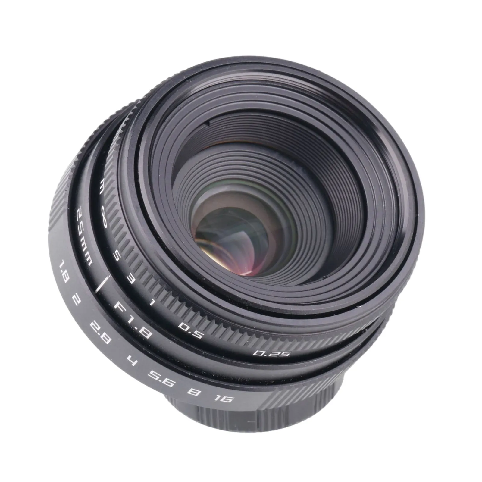 Мини объектив 25 мм f/1 8 APS-C CCTV + переходное кольцо 2 макрокольца для беззеркальной