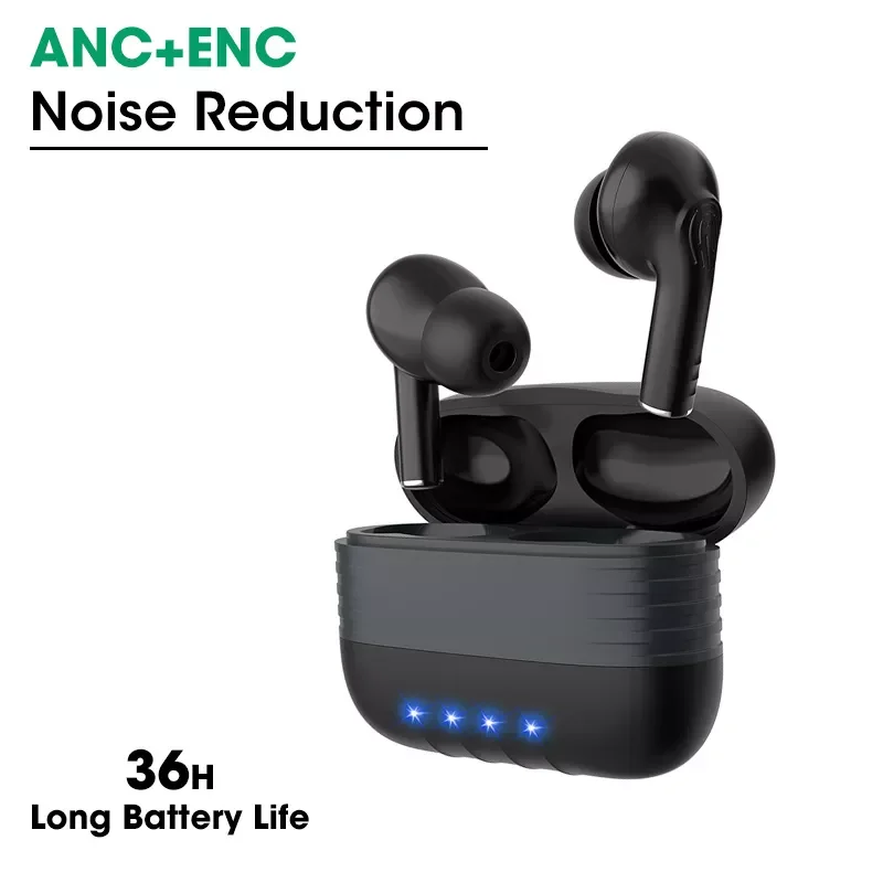 

ANC Wireless Headphones TWS Bluetooth Earphone Active Noise Cancelling In Ear Earbuds Hi-Fi Gaming Music Touch Control HD Call