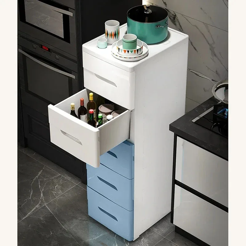 Пластиковые шкафы с выдвижными ящиками для ванной комнаты Современная