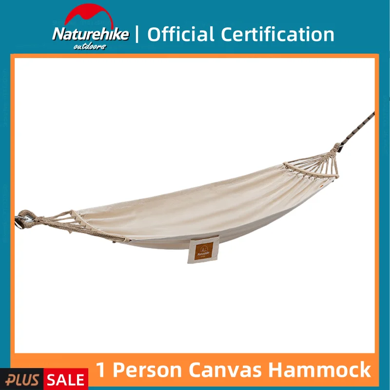 

Naturehike Single Anti Rollover Canvas Hammock Waterproof Outdoor Portable Camping Picnic Travel Swing Chair Load Bearing 250kg