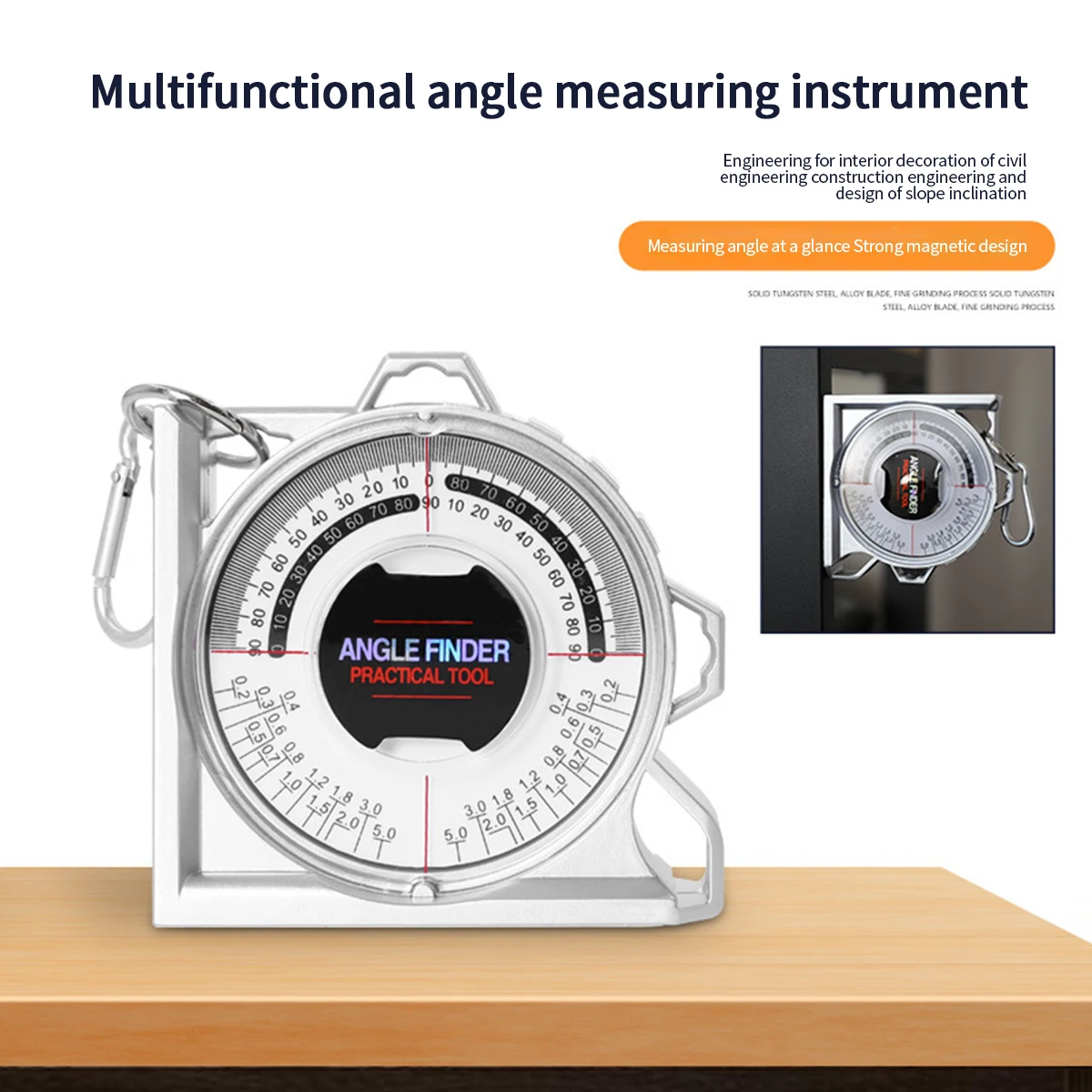 

Angle Finder Magnetic Angle Locator Slope Protractor Inclinometer Level Meter Clinometer Survey Portable Measuring Instruments