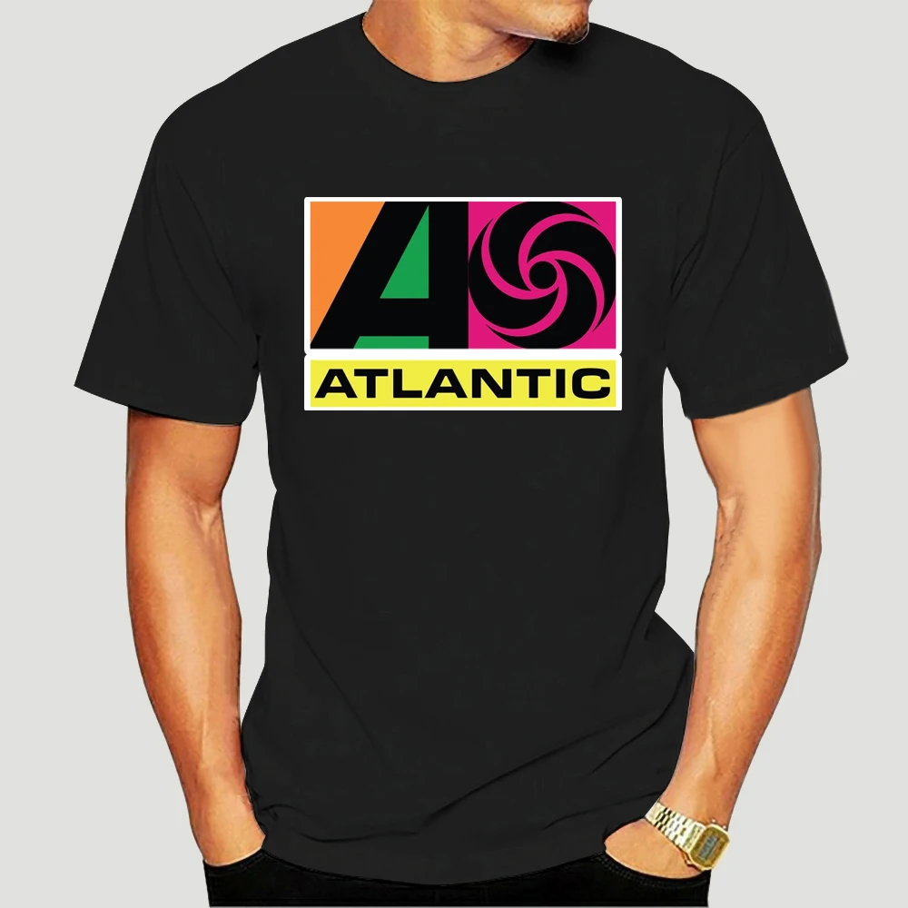 

Atlantic Records Record Label G200 Ultra Cotton T-Shirt - Black Graphic Tee Shirt men cotton tshirt new man bigger hirt 4105X