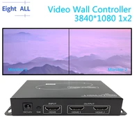 hdmi tv video wall controller 1x2 multi video screen processor switcher splicer 3840x1080 60hz computer desktop is not deformed