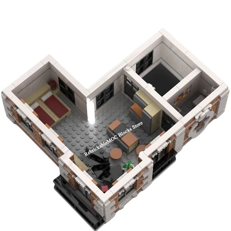 Новинка 3443 шт. Лидер продаж уличный вид Moc модульная архитектура фотостудия