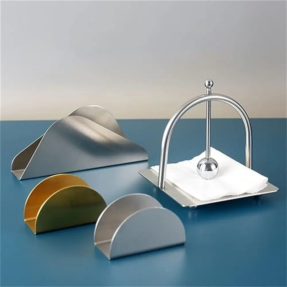 

Органайзер для салфеток, подставка для салфеток, креативная стойка для хранения салфеток из нержавеющей стали, держатель для салфеток, контейнер для салфеток, домашний