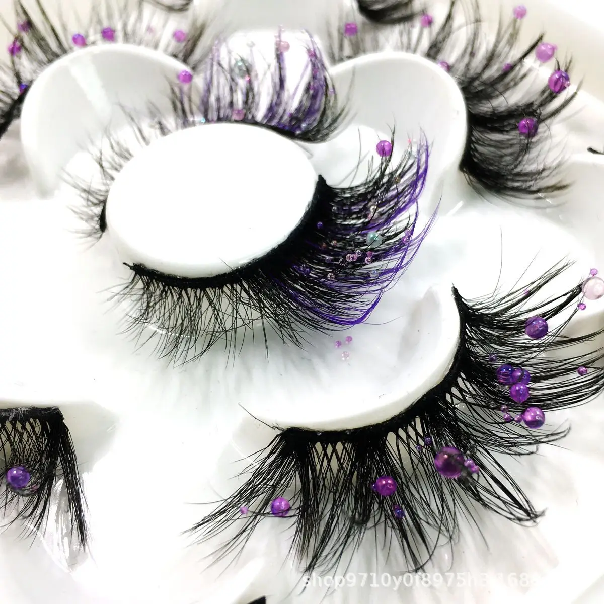 

5 пар, Женские Накладные ресницы ручной работы