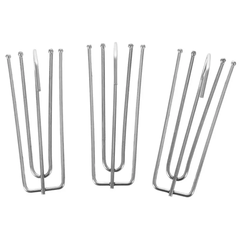 

Fashionwindow Treatment 7Cm Long 4 Pinch Pleat Drapes Curtain Hooks 10Pcs