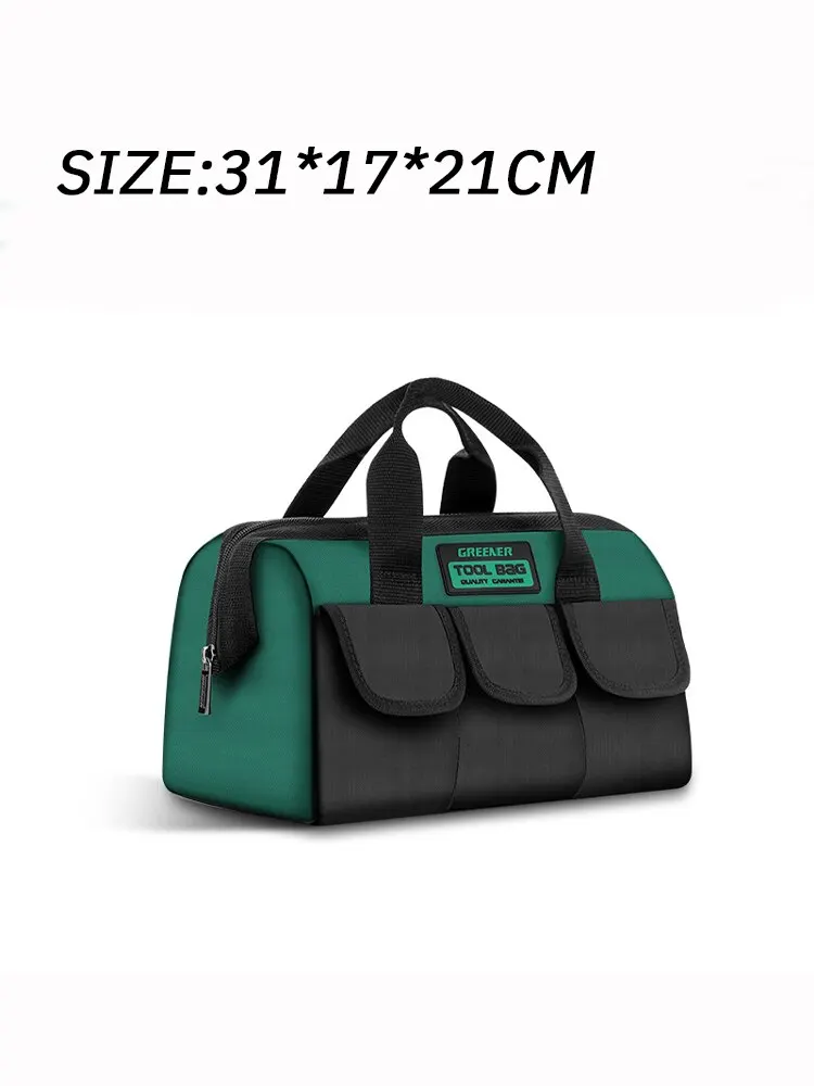 Multifunctional Tool Bag Waterproof and Durable Electrician Canva Thickened Carpentry Tool Bag Large Maintenance Storage Bag 1pc images - 6
