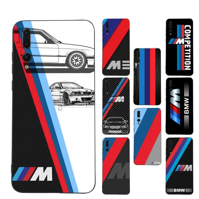 

Fashion BMW Brand Car Phone Case Soft Silicone Case For Huawei p30lite p30 20pro p40lite P30 Capa