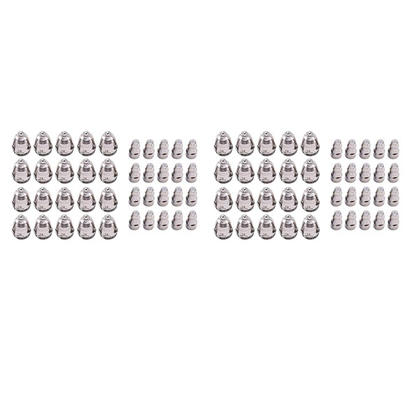 

Big Deal 80Pcs P80 Nozzle/Tip Electrode Consumables Plasma Cutting Torch Spare Parts Accessories 1.3Mm