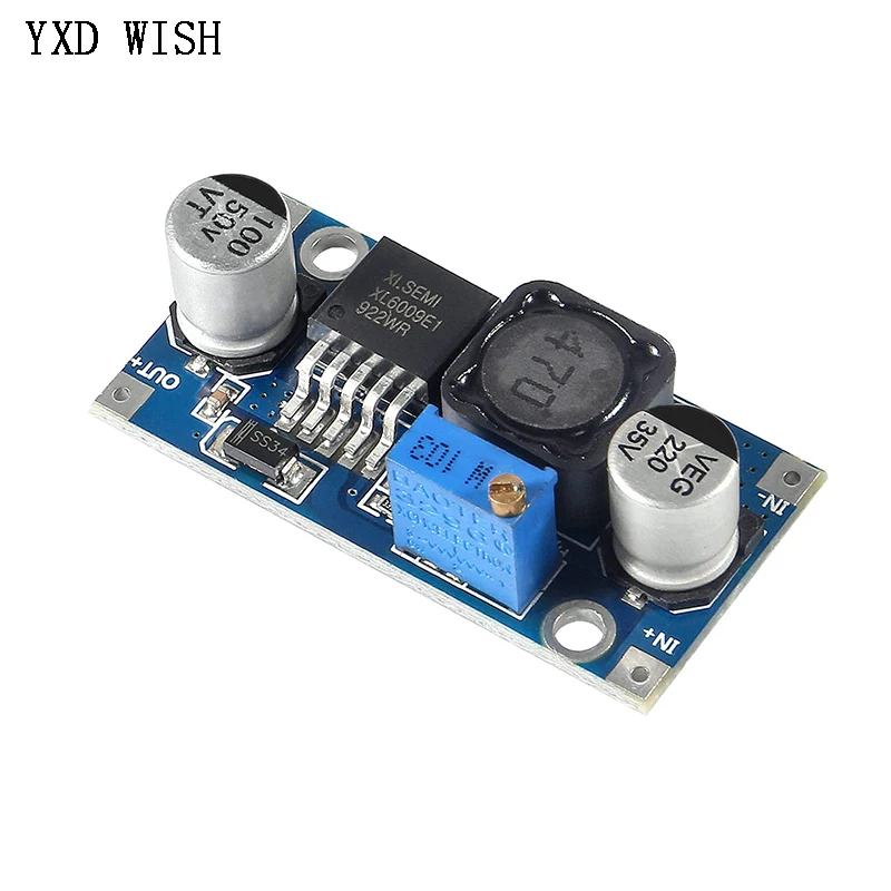 Фото 10 шт. XL6009 Boost Buck DC-DC Регулируемый повышающий преобразователь XL6009 Модуль солнечной напряжения DC DC Boost Converter Board №2