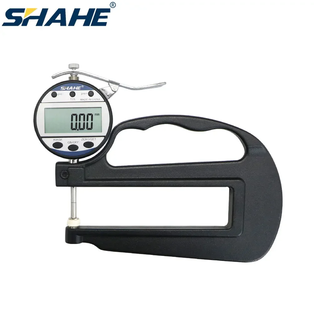 

SHAHE 0.01mm 25mm Digital Thickness Gauge Metal Thickness Measurement Leather Film Thickness Measurement Digital Thickness Gauge