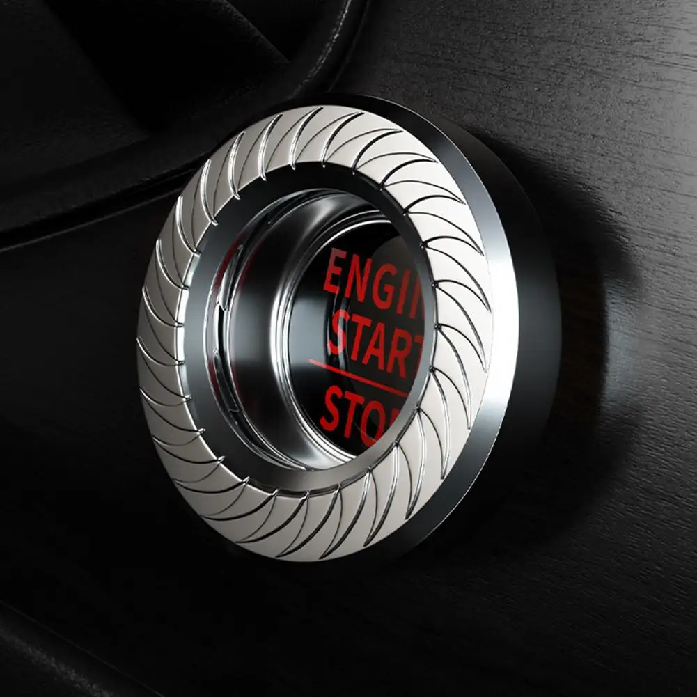 

Knob Type Car Start Stop Button Protective Cover Interior Engine Ignition Push Button Decoration Sticker Automotive Interior