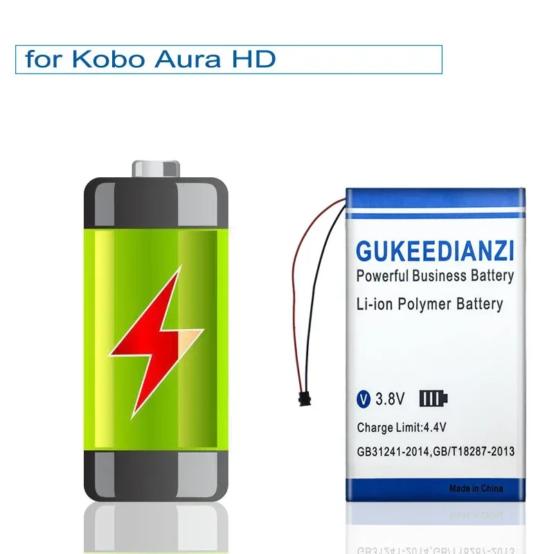 Сменный аккумулятор GUKEEDIANZI 1400 мА/ч 2000 для Kobo Aura HD One N204-KBO-B n905B