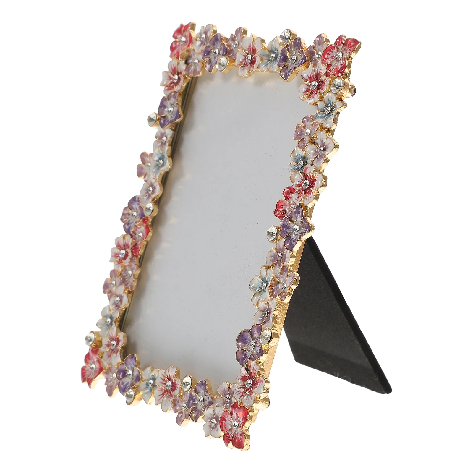 

Frame Photo Picture Frames Display Floral Decorative Wall Desktop Flower Holder Retro Rustic Metal Farmhouse Inch Tabletop