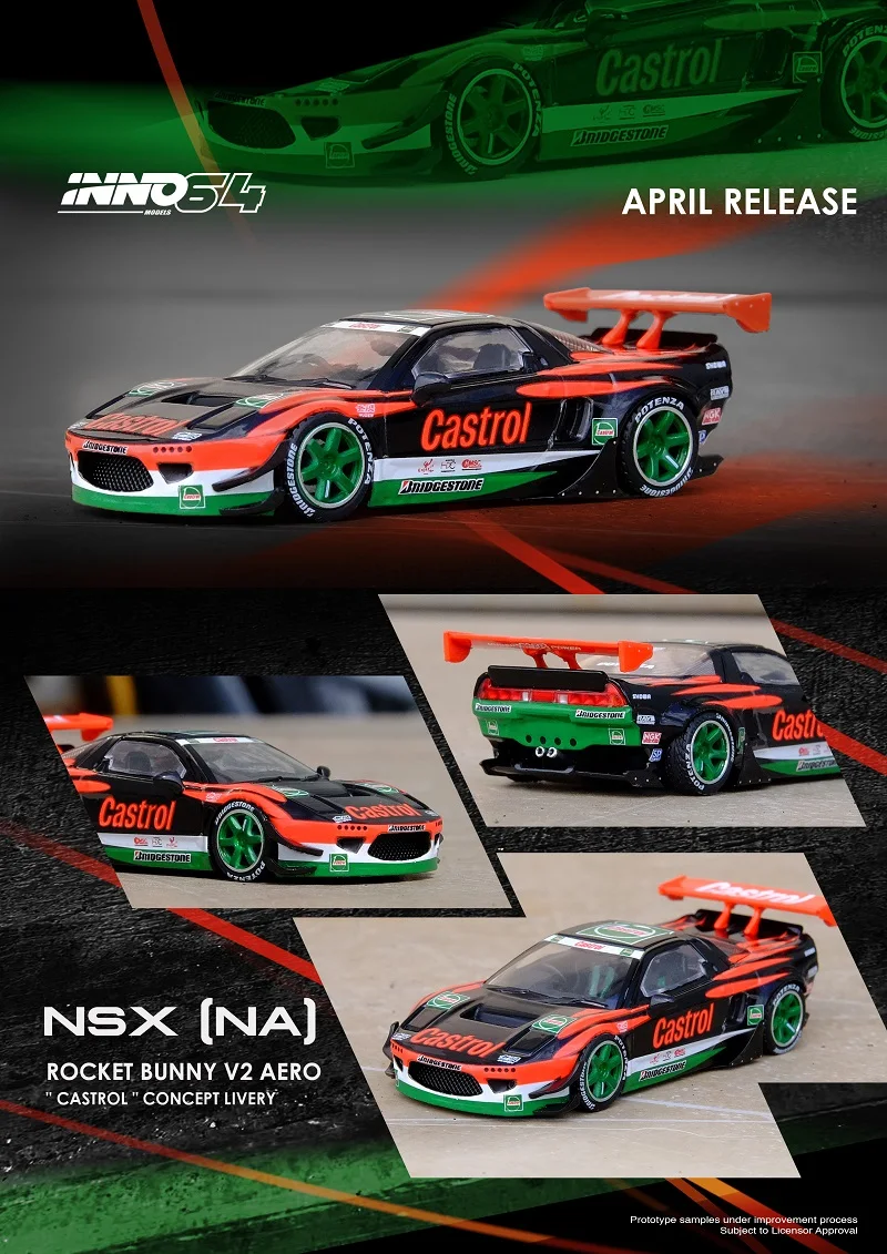 

INNO 1:64 NSX (NA1) ROCKET BUNNY V2 AERO Diecast Model Car