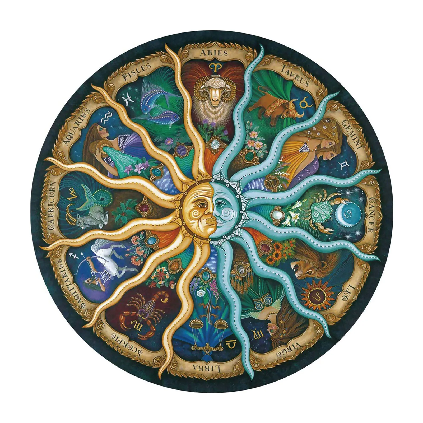 

Moon Round Puzzle Round Puzzles For Adults Large Round Space Planets Jigsaw Puzzle Toys Educational Learning Gifts For
