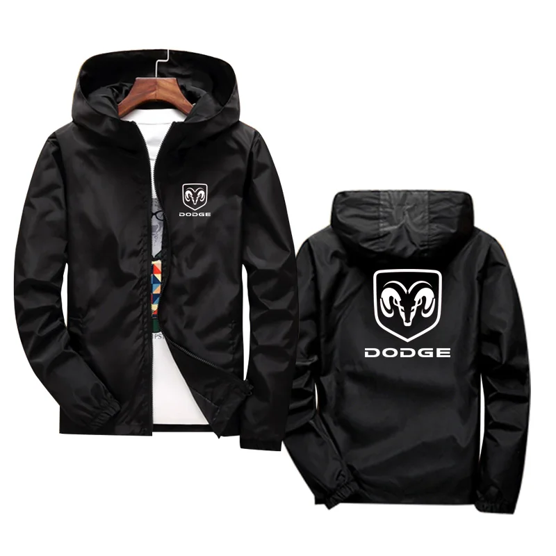 

2022 мотоциклетная ветрозащитная куртка с логотипом DODGE, мотоциклетный костюм для езды на мотоцикле с капюшоном, ветровка, свитшоты, Гоночное ...