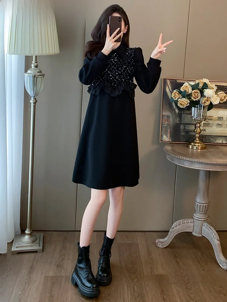 La Chabell маленькое платье для похудения женское новинка весны и осени 2024