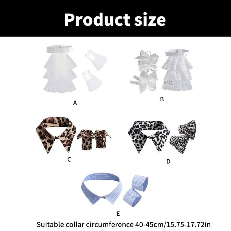 Костюм для косплея в колониальном стиле жабо с рюшами комплект накладным