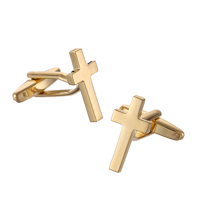 Классические мужские французские запонки для рубашки многоцветные перекрестные