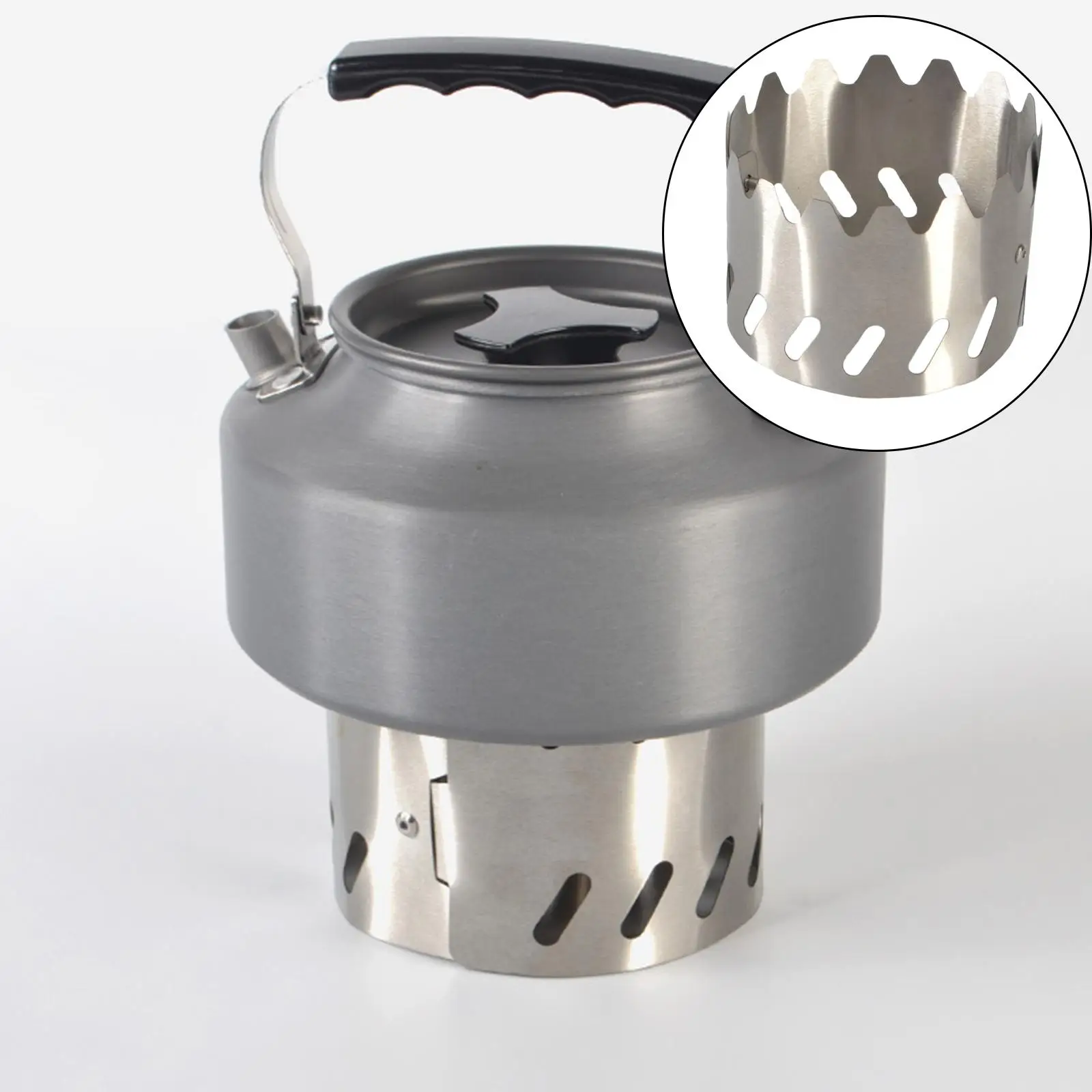 

Mini Alcohol Stove Rack Windscreen Support Stand Windshield for Backpacking