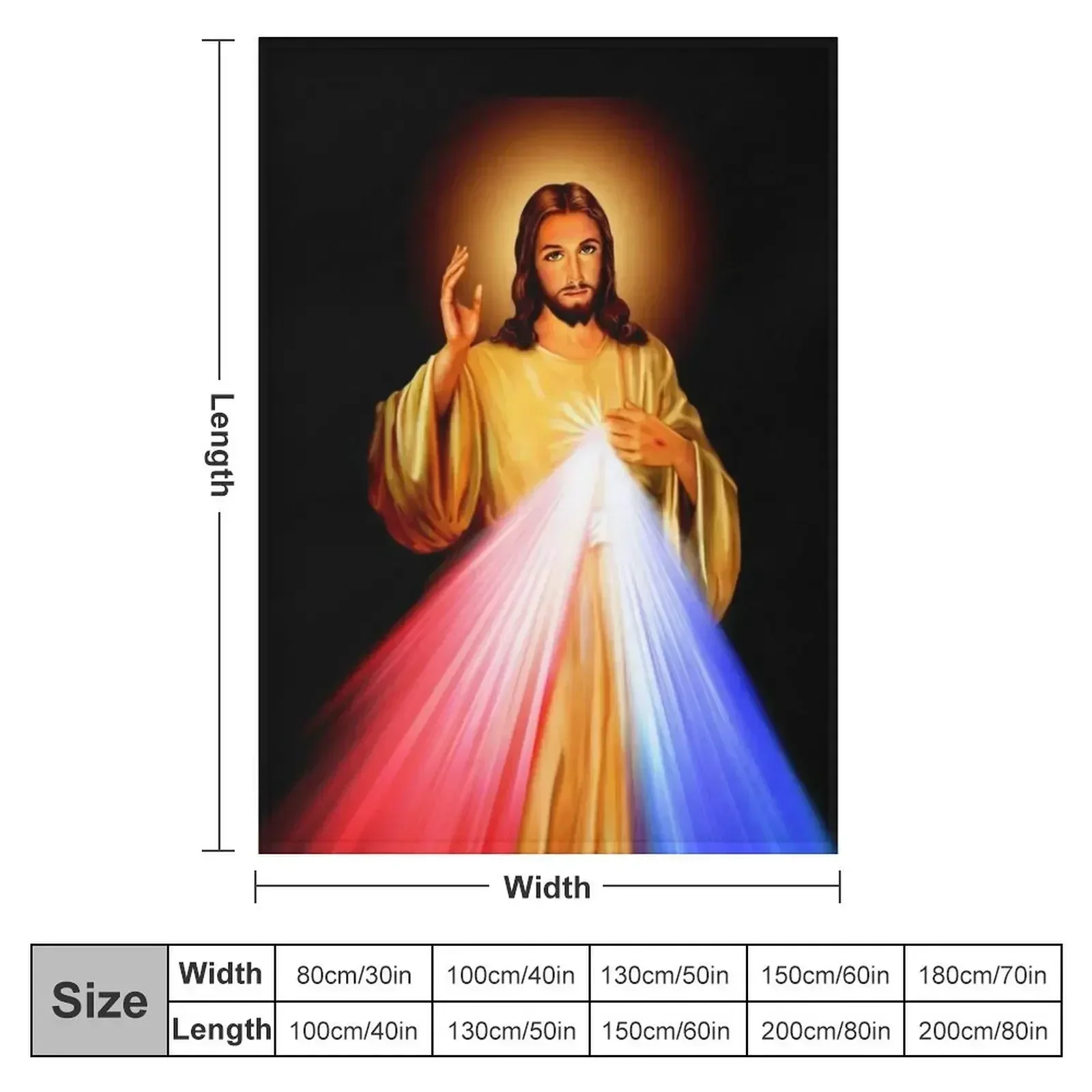 Божественная милосердия Иисус я доверя в тебя Saint Faustina Divine Mercy плед дорожные