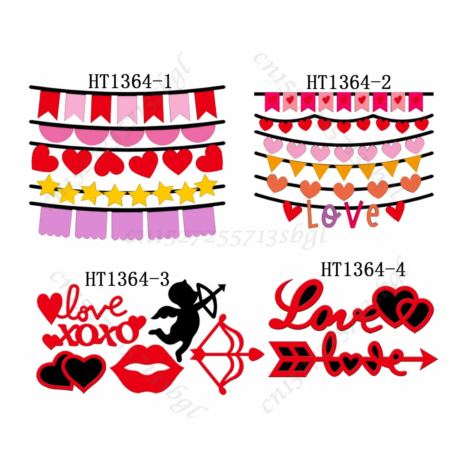 Коллекция ко Дню Святого Валентина-новая форма для высечки и дерева HT1364 подходит