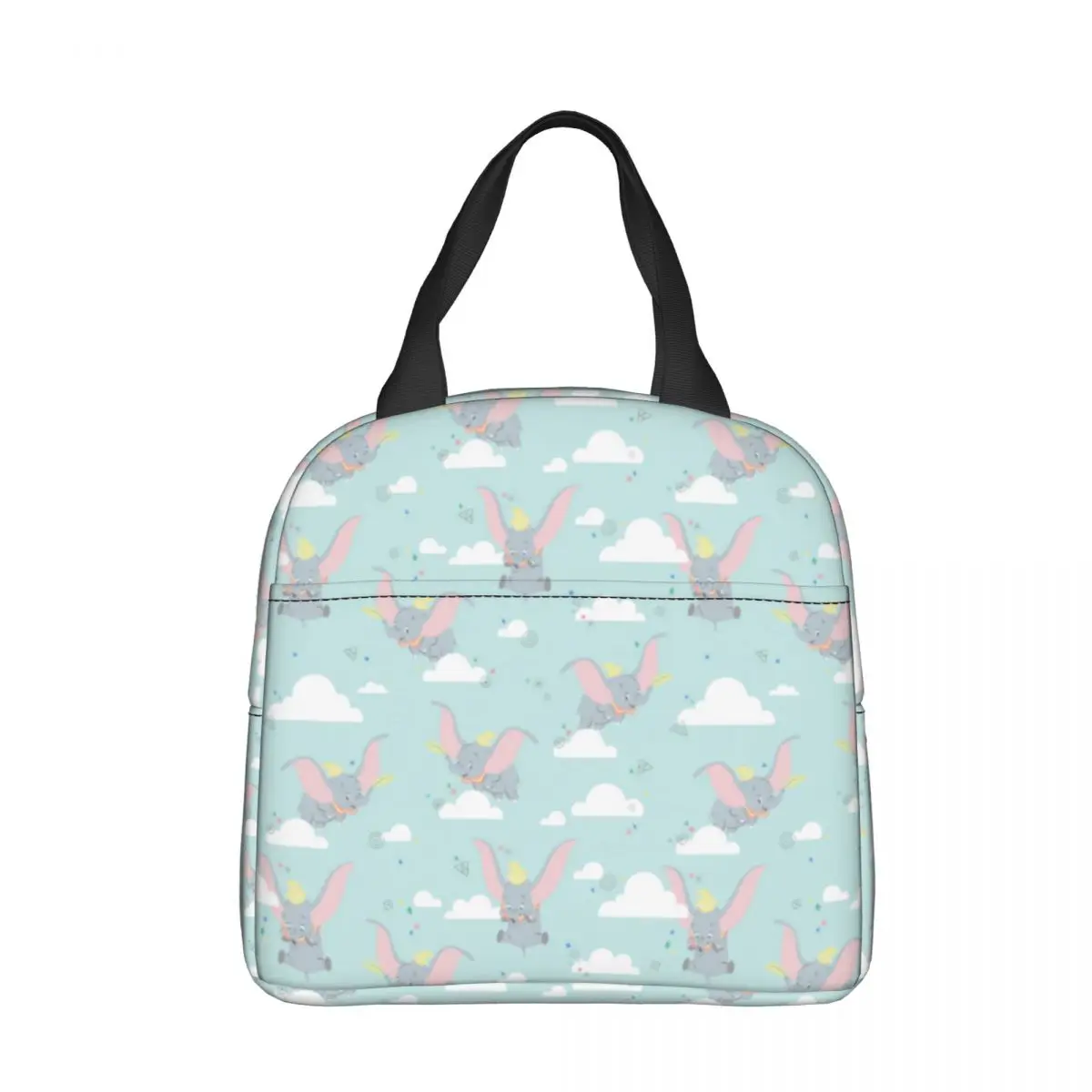 

Disney Cute Dumbo Blue Insulated Lunch Bags Leakproof Elephant Reusable Cooler Bag Tote Lunch Box School Travel Food Storage Bag
