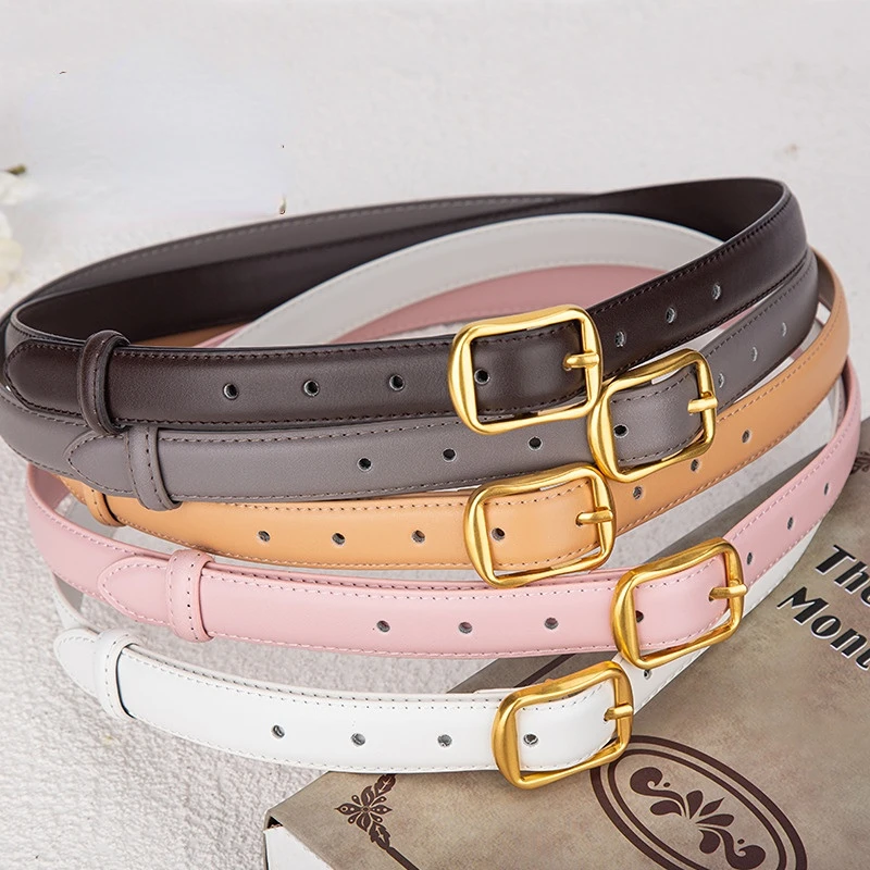 

2023 Tiktok Hot Women's Brand Belt with Jeans Korean Students General Fashion Simple and Versatile Leather Belt
