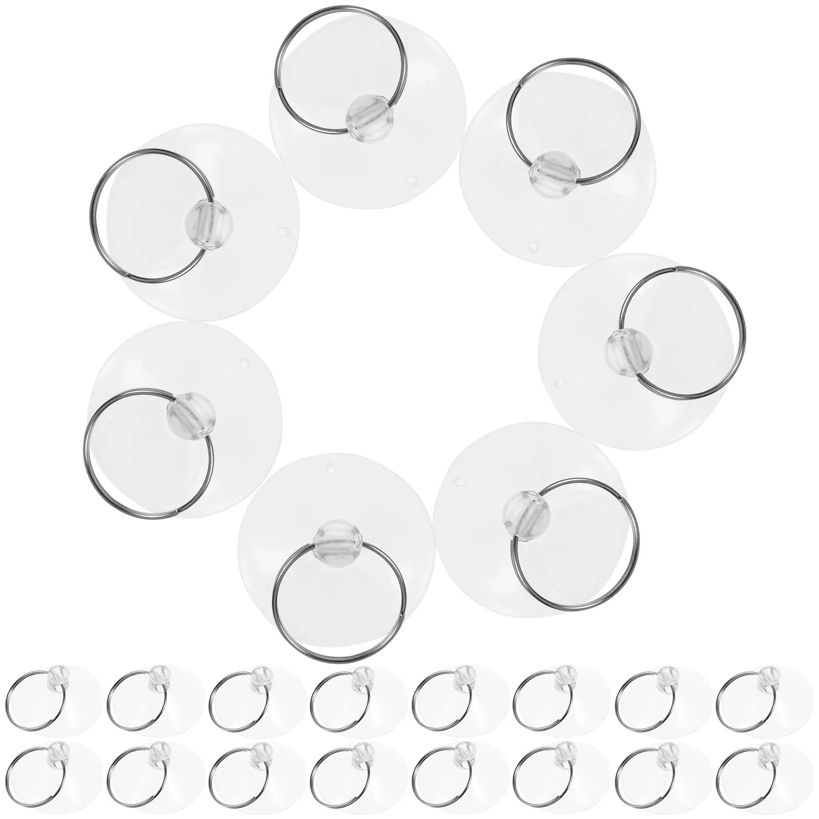 

Transparent Suction Cup Sucker Home Organization Holder Cups Window Plastic Pads Hooks