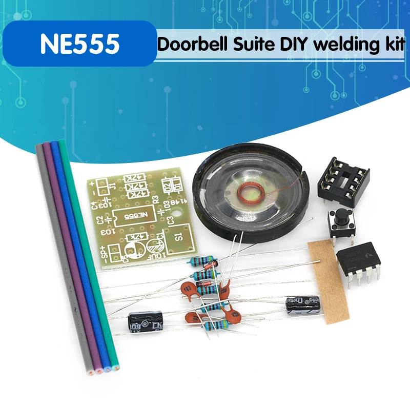 

Набор электронных дверных звонков NE555, набор для сборки дверных звонков, лаборатория для сварки печатных плат