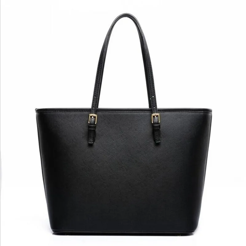 

Big Bag 2022 fashion women pu leather handbag brief shoulder bag black white large capacity luxury tote shopper bag designer