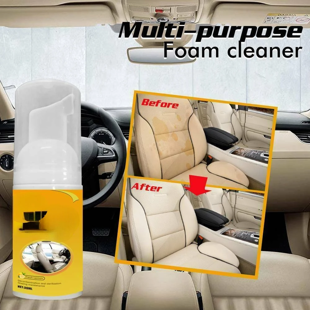 

30ML Multi-Purpose Foam Cleaner Rust Remover Multi-Functional Kitchen Household Car Seat Interior Auto Accessories Home Cleaning