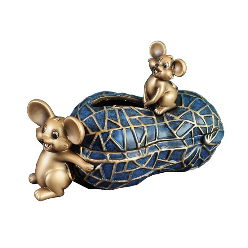 

Resin Mouse Tissue Box Nordic Rectangle Desktop Creativity Bathroom Restaurant Tissue Storage Boxes Home Accessories