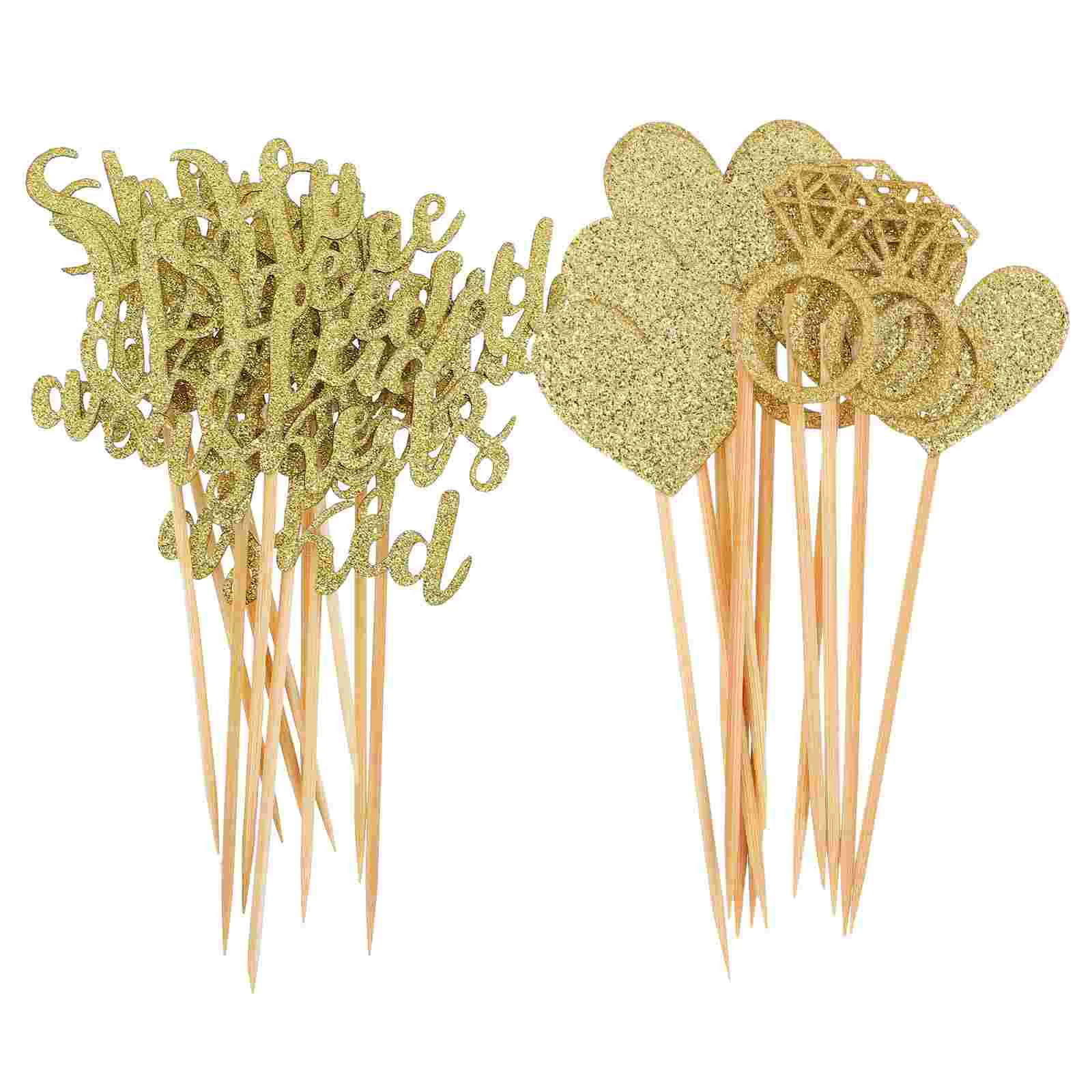 

Dessert Topper Glotter Cupcake Decorations Party Cake Picks Wedding Cake Decorations Heart Cake Plug in Wedding Cupcake Toppers