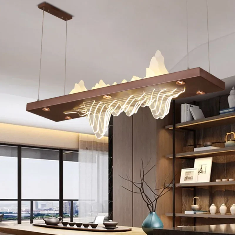 Новая китайская лампа для ресторана Классическая Люстра чайной комнаты